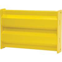 Industrial Safety Guard Rail, Steel, 19" L x 12" H, Safety Yellow Cam Industrial