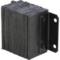 Laminated Dock Bumper, Horizontal, Rubber, 12" W x 6" D x 10" H Cam Industrial
