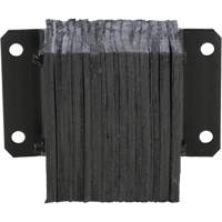 Laminated Dock Bumper, Horizontal, Rubber, 12" W x 6" D x 10" H Cam Industrial