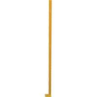 Adjustable Perimeter Guard Corner Post, 4" W x 72" H, Yellow Cam Industrial