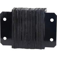 Laminated Dock Bumpers, Horizontal, Rubber, 12" W x 4" D x 10" H Cam Industrial
