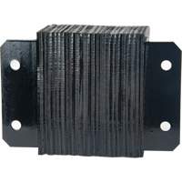 Laminated Dock Bumpers, Horizontal, Rubber, 12" W x 6" D x 10" H Cam Industrial