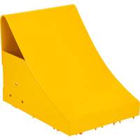Ice Chocks, Steel, Yellow, 8-1/16" W x 10-5/8" D x 8-13/16" H Cam Industrial