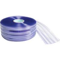 Ribbed Strip Curtain, 164' x 8" x 0.08" Cam Industrial