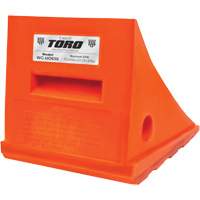 35 Ton General Purpose Wheel Chock, Urethane, Orange Cam Industrial