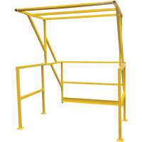 Barri&egrave;re de s&eacute;curit&eacute; pour mezzanine, 70" lo x 77" ha, 78" &eacute;lev&eacute;e, Jaune Cam Industrial