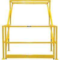 Barri&egrave;re de s&eacute;curit&eacute; pour mezzanine, 70" lo x 77" ha, 78" &eacute;lev&eacute;e, Jaune Cam Industrial