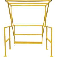 Barri&egrave;re de s&eacute;curit&eacute; pour mezzanine, 70" lo x 77" ha, 78" &eacute;lev&eacute;e, Jaune Cam Industrial