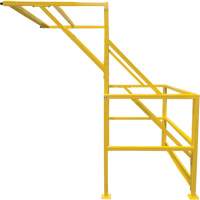 Barri&egrave;re de s&eacute;curit&eacute; pour mezzanine, 70" lo x 77" ha, 78" &eacute;lev&eacute;e, Jaune Cam Industrial