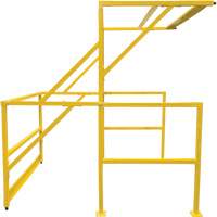 Barri&egrave;re de s&eacute;curit&eacute; pour mezzanine, 70" lo x 77" ha, 78" &eacute;lev&eacute;e, Jaune Cam Industrial