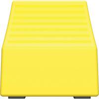 Cale de roue ultra-robuste pour l'exploitation mini&egrave;re Checkers Safety, PEHD, Jaune, 14-1/2" la x 17-1/2" p x 16" h Cam Industrial