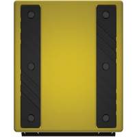 Cale de roue ultra-robuste pour l'exploitation mini&egrave;re Checkers Safety, PEHD, Jaune, 14-1/2" la x 17-1/2" p x 16" h Cam Industrial