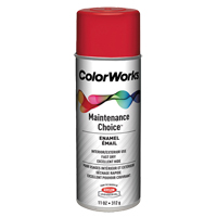 Maintenance Choice Enamel, Safety Red, Gloss, 11 oz., Aerosol Can Cam Industrial