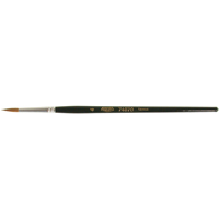Artist Paint Brush, 1/8" Brush Width, Red Sable, Wood Handle Cam Industrial