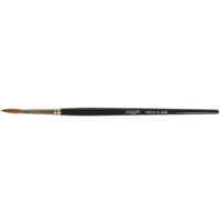 Artist Paint Brush, 5/32" Brush Width, Red Sable, Wood Handle Cam Industrial