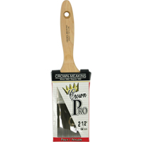 Crown Pro Angular Paint Brush, Poly/Nylon, Wood Handle, 2-1/2" Width Cam Industrial