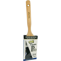 Crown Pro Straight Paint Brush, Bristle, Wood Handle, 2-1/2" Width Cam Industrial