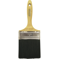 Straight Wall Paint Brush, Bristle, Wood Handle, 4" Width Cam Industrial