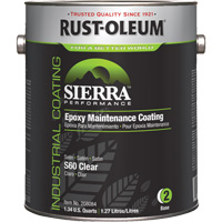 Rev&ecirc;tement dentretien &eacute;poxydique &agrave; base deau Sierra S60 Partie 2 Couche de fond, Gallon, Transparent Cam Industrial