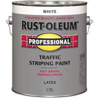 Traffic Striping Paint, White, 3.78 L, Jug Cam Industrial