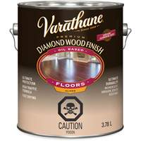 Varathane&reg; Diamond Wood Finish Floors Coating, 3.78 L, Clear, Gloss Cam Industrial
