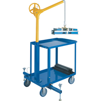 Tall Industrial Lifting Device with Mobile Cart, 500 lbs. (0.25 tons) Capacity Cam Industrial
