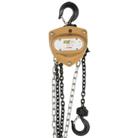 Heavy-Duty Gold Series Chain Hoist, 10' Lift, 1000 lbs. (0.5 tons) Capacity, Alloy Steel Chain Cam Industrial
