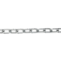 Chaîne &agrave; maillon droit, Acier &agrave; faible teneur en carbone, 1/8" x 350' (106,7 m) l, Calibre 30, Charge d'utilisation 400 lb (0,2 tonne) Cam Industrial
