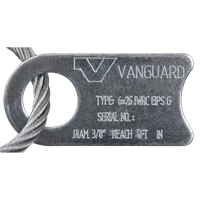 Wire Rope Lifting Sling - Eye & Eye Galvanized Cam Industrial