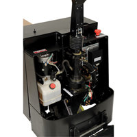 Fully Powered Electric Pallet Truck With  Stand-On Platform, 4500 lbs. Cap., 96" L x 30" W Cam Industrial