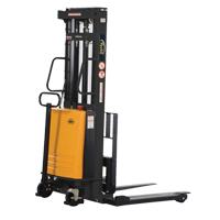 Fork Lift Stacker, Electric Operated, 2000 lbs. Capacity, 118" Max Lift Cam Industrial
