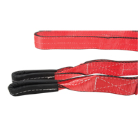 Polyester Sling, Double Ply, Twisted Eye, Type 4, 2'' W x 8' L, 6200 lbs. Vertical Cap. Cam Industrial