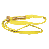 Polyester Round Sling, Yellow, 2-1/2" W x 3' L, 9000 lbs. Vertical Load Cam Industrial