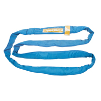 Polyester Round Sling, Blue, 4" W x 8' L, 23000 lbs. Vertical Load Cam Industrial