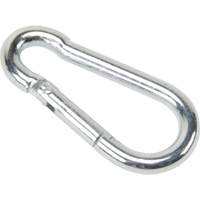 Zinc Plated Snap Hook, 220 lbs (0.11 tons) Working Load Limit, 3/16" Size, 5/16" Eye Cam Industrial
