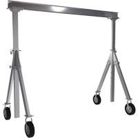 Adjustable Aluminum Gantry Crane, 10' L, 1500 lbs. (0.75 tons) Capacity Cam Industrial