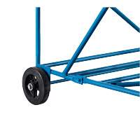 CSA-Certified Rolling Step Ladder with Locking Step, 14 Steps, 30" Step Width, 128" Platform Height, Steel Cam Industrial