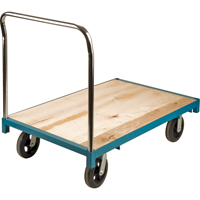Heavy-Duty Platform Truck, 48" L x 30" W, 2000 lbs. Capacity, Rubber Casters Cam Industrial