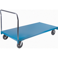 Heavy-Duty Platform Truck, 72" L x 36" W, 2000 lbs. Capacity, Rubber Casters Cam Industrial