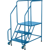 &eacute;chelles Tilt-N-Roll, Acier, 3 marches, Largeur 22", 24" p x 27" h marche pali&egrave;re Cam Industrial