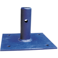 Scaffolding Accessories - Fixed Base Plate, Base Plate, 6" W x 6" H Cam Industrial