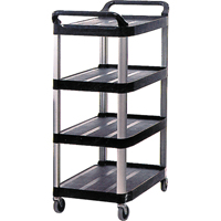 Utility Cart, 4 Tiers, 20" x 51" x 40-5/8", 300 lbs. Capacity Cam Industrial
