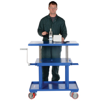 Hydraulic Lift Table, 24" L x 36" W, Steel, 2000 lbs. Capacity Cam Industrial