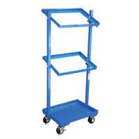 Stock Cart, Steel, 30-11/16" W x 19-1/4" D, 3 Shelves, 300 lbs. Capacity Cam Industrial