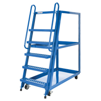 Stock Picking Cart, Steel, 27-7/8" W x 56-1/8" D, 3 Shelves, 1000 lbs. Capacity Cam Industrial