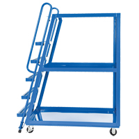 Stock Picking Cart, Steel, 27-7/8" W x 56-1/8" D, 3 Shelves, 1000 lbs. Capacity Cam Industrial