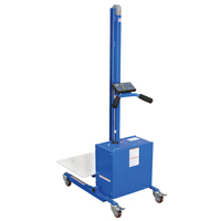 Quick Lift Platform Stacker, Electric Operated, 175 lbs. Capacity, 57" Max Lift Cam Industrial