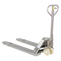 Pallet Truck, Stainless Steel, 48" L x 27" W, 5500 lbs. Capacity Cam Industrial