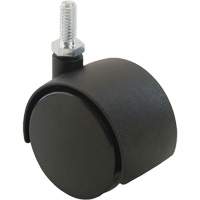 Roulette &agrave; roue double (s&eacute;ries 300/400), Pivotant, Diam&egrave;tre 2" (51 mm), Capacit&eacute; 75 lb (34 kg) Cam Industrial