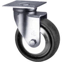 Heavy-Duty Caster, Swivel, 4" (101.6 mm), Neoprene, 500 lbs. (227 kg.) Cam Industrial